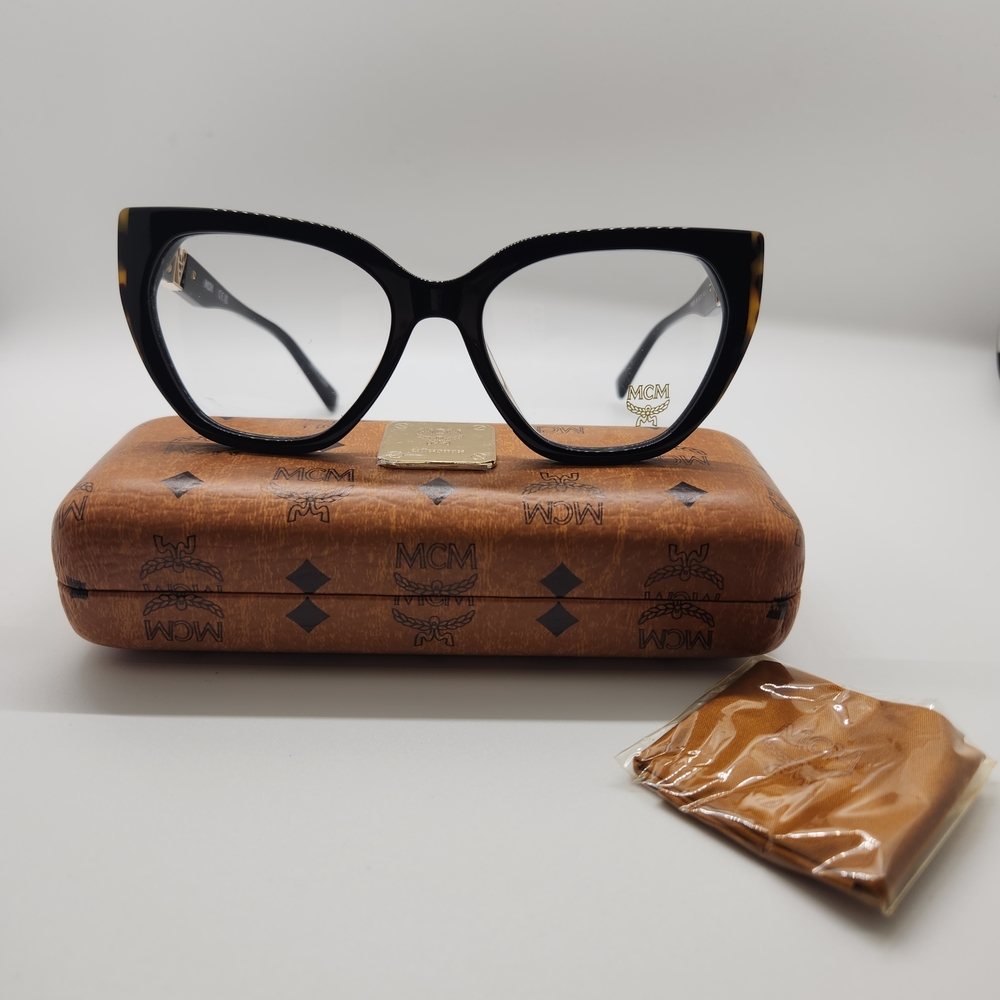 MCM Black and Gold Cat-Eye Glasses